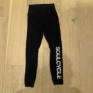 Lulu lemon x soul cycle leggings. Size 4, worn once.